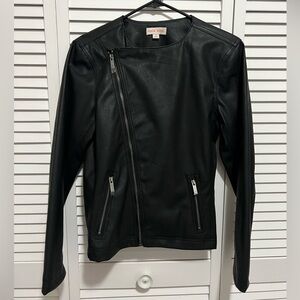 Knox Rose Asymmetrical Black Leather Jacket